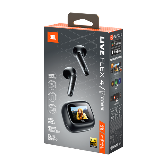JBL Live Flex 4 - Black - True wireless Noise Cancelling earbuds - Detailshot 15