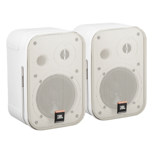 JBL Control 1 Pro - White - Two-Way Professional Compact Loudspeaker System - Hero