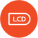 Lihat semua info dengan mudah pada layar LCD yang lebar