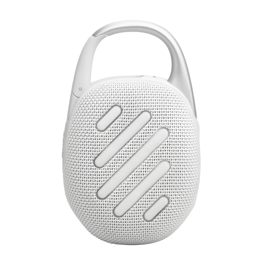 JBL Clip 5 - White - Ultra-portable waterproof speaker - Back