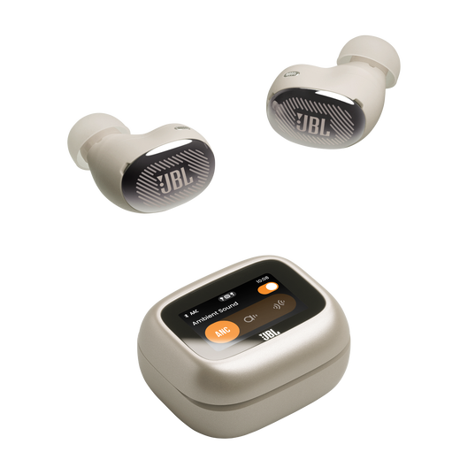 JBL Live Buds 4 - Champagne - True wireless Noise Cancelling earbuds - Top