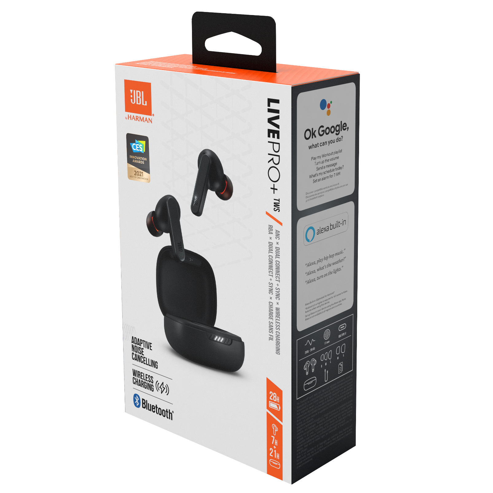 JBL Live Pro+ TWS | Headphone NC In-Ear Nirkabel Sepenuhnya