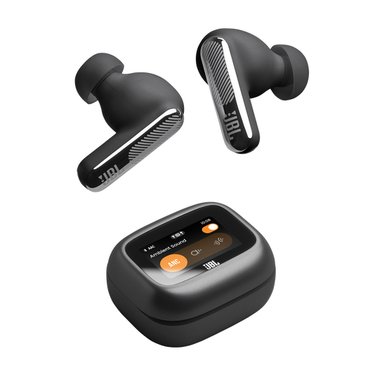 JBL Live Beam 4 - Black - True wireless Noise Cancelling earbuds - Top