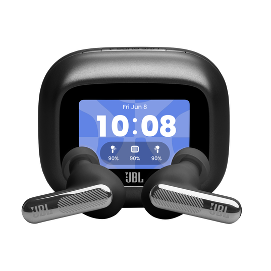 JBL Live Beam 4 - Black - True wireless Noise Cancelling earbuds - Hero