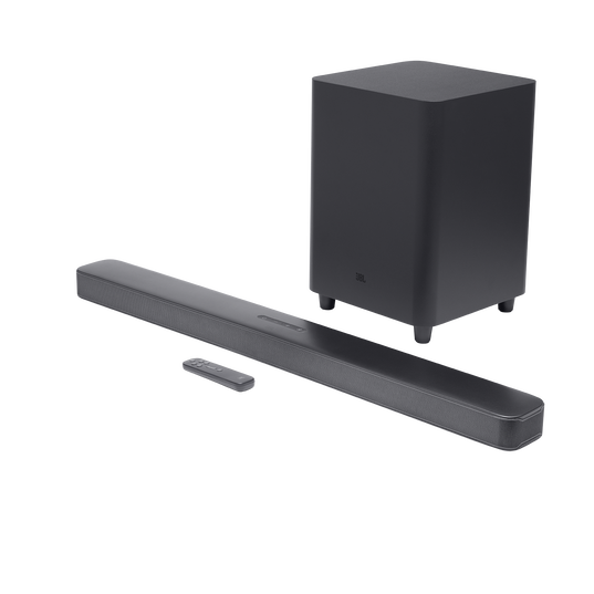 JBL Bar 5.1 Surround - Black Matte - 5.1 channel soundbar with MultiBeam™ Sound Technology - Hero