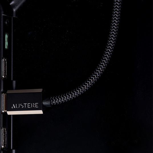 Austere VII Series 8K HDMI Cable 1.5m - Black - Austere VII series 8K HDMI 1.5m cable - Left