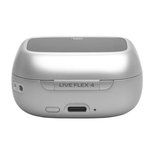 JBL Live Flex 4 - Silver - True wireless Noise Cancelling earbuds - Detailshot 2