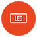 Layar warna LCD besar yang terintegrasi