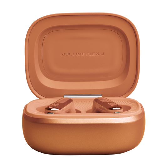 JBL Live Flex 4 - Orange - True wireless Noise Cancelling earbuds - Left