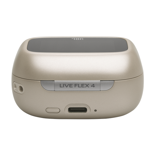 JBL Live Flex 4 - Champagne - True wireless Noise Cancelling earbuds - Detailshot 2