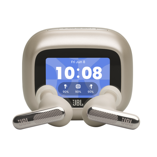 JBL Live Beam 4 - Champagne - True wireless Noise Cancelling earbuds - Hero