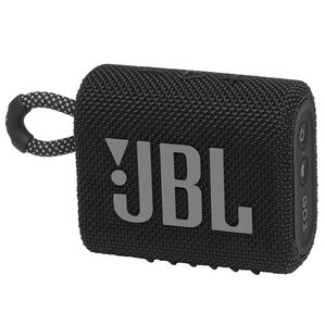JBL Go 3 - Black - Portable Waterproof Speaker - Hero