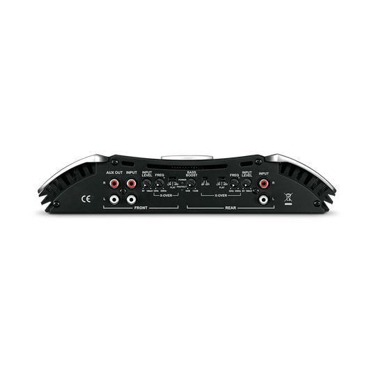 GRAND TOURING GTO 1004 - Black - 600-Watt 4-Channel Full-Range Amplifier (100W RMS x 4 Channels at 4 Ohms) - Detailshot 2