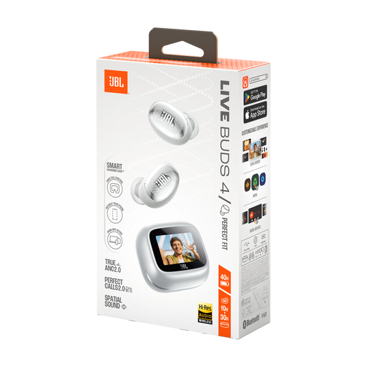 JBL Live Buds 4 - Silver - True wireless Noise Cancelling earbuds - Detailshot 15