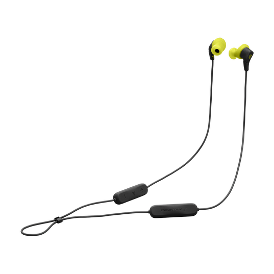 JBL Endurance Run 3 Wireless - Black / Lime - Wireless Sport Headphones - Hero
