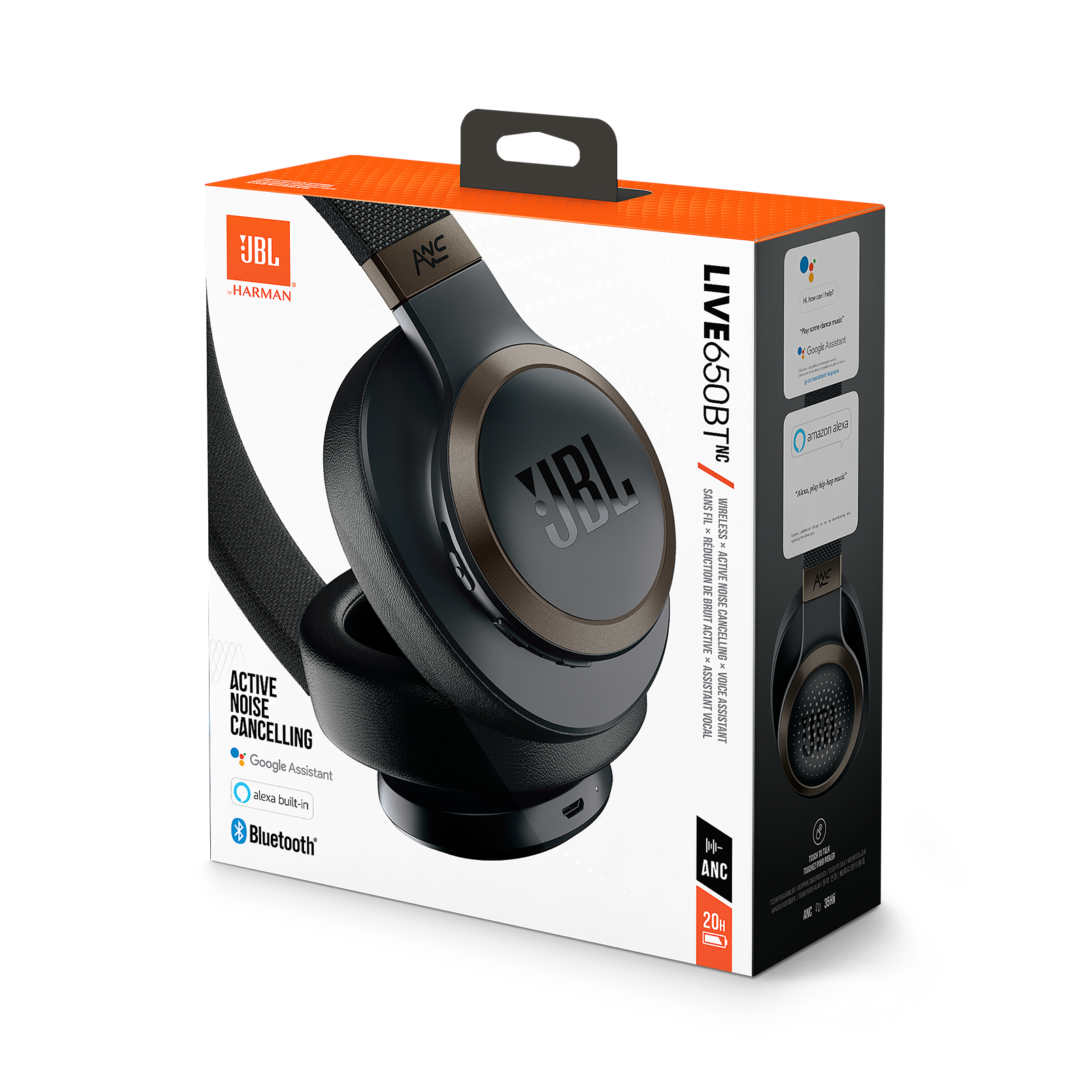 JBL Live 650BTNC | Headphone Over-Ear Nirkabel dengan Peredam Kebisingan