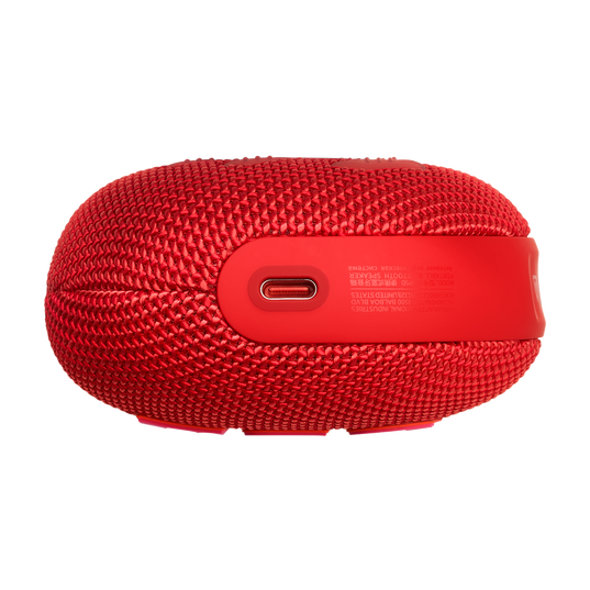 JBL Clip 5 - Red - Ultra-portable waterproof speaker - Bottom