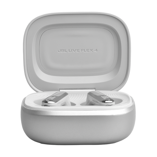 JBL Live Flex 4 - Silver - True wireless Noise Cancelling earbuds - Left