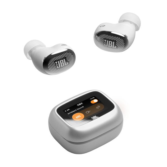 JBL Live Buds 4 - Silver - True wireless Noise Cancelling earbuds - Top