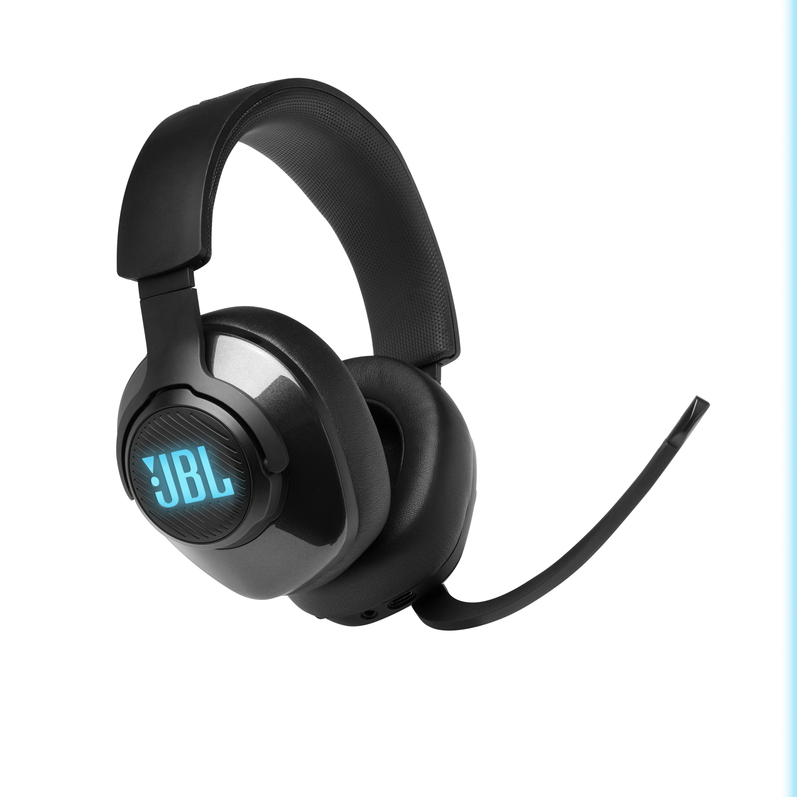JBL Quantum 400 | Headset gaming PC over-ear USB dengan tombol game-chat