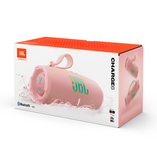 JBL Charge 6 - Pink - Portable waterproof and drop-proof Bluetooth speaker - Detailshot 4