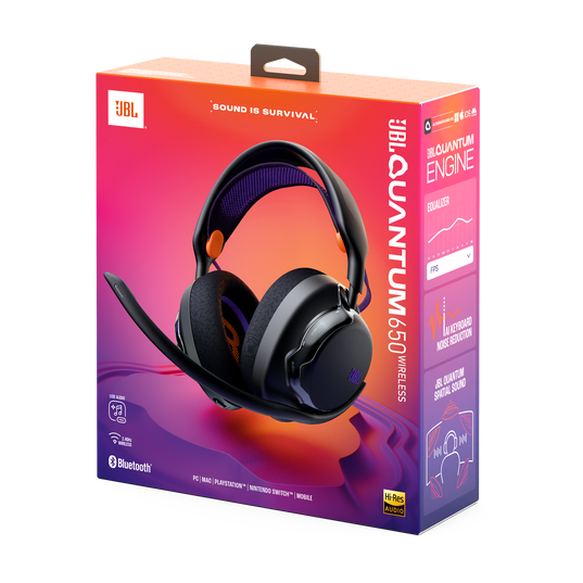 JBL Quantum 650 - Black - Wireless multiplatform gaming headset - Detailshot 15