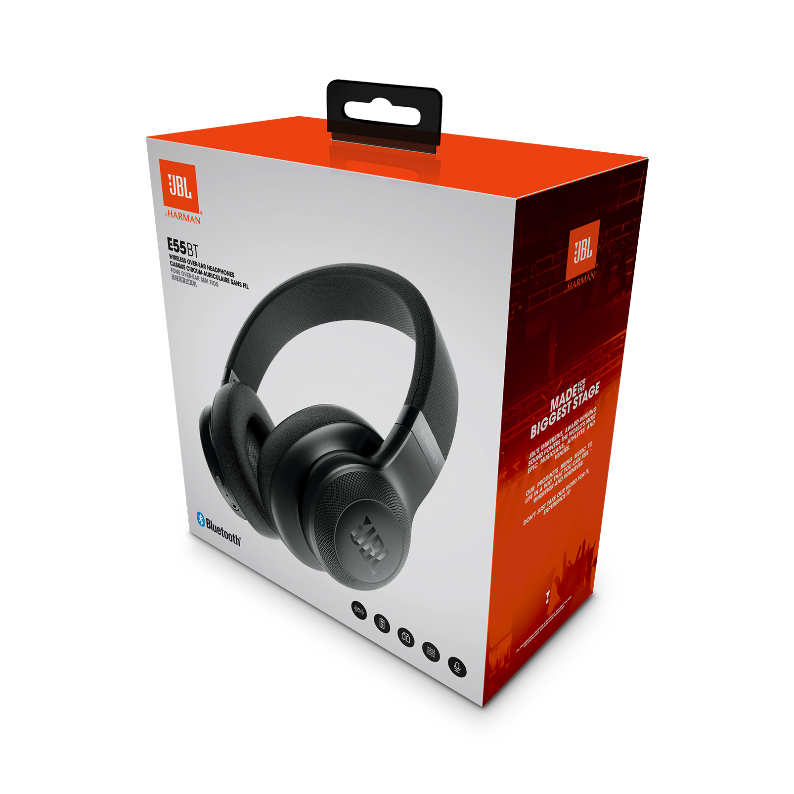 JBL E55BT | Over-ear headphone nirkabel