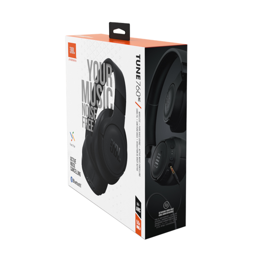 JBL Tune 760NC - Black - Wireless Over-Ear NC Headphones - Detailshot 10
