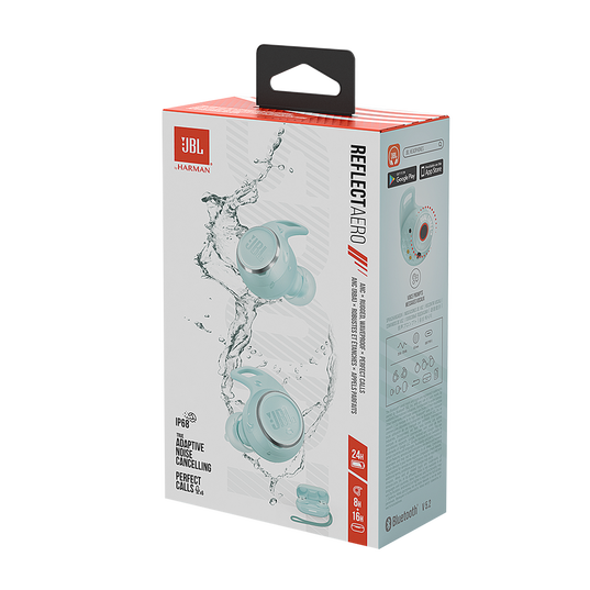 JBL Reflect Aero TWS - Mint - True wireless Noise Cancelling active earbuds - Detailshot 10