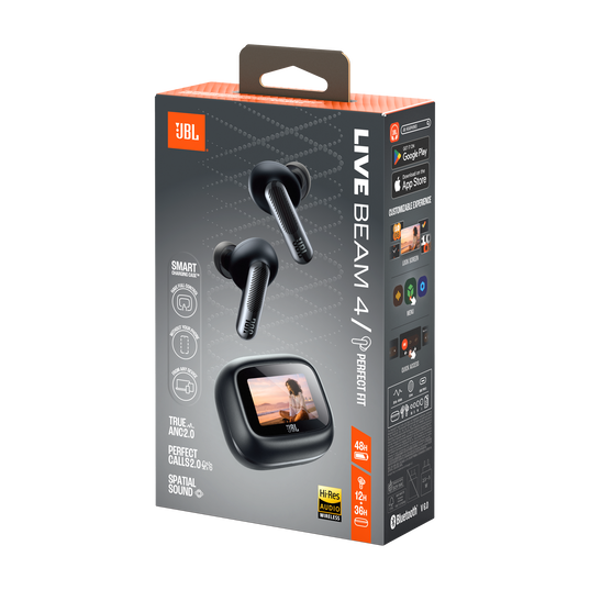 JBL Live Beam 4 - Black - True wireless Noise Cancelling earbuds - Detailshot 15