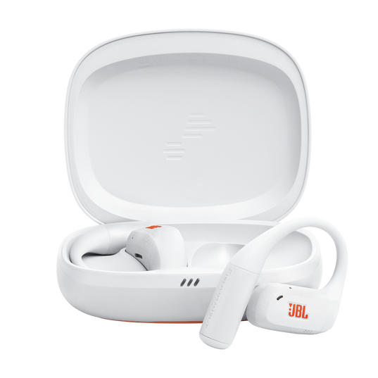 JBL Endurance Zone - White - True Wireless open-ear sport headphones - Hero