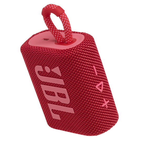 JBL Go 3 - Red - Portable Waterproof Speaker - Detailshot 2