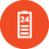 Daya baterai 24 jam dengan Bluetooth on dan ANC off. 15 jam daya baterai dengan Bluetooth on dan ANC on