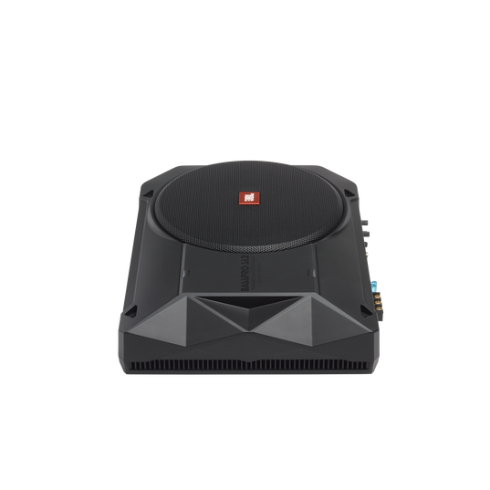 BassPro SL2 - Black - Add high-performance bass with a low-profile woofer enclosure - Self-Powered, 8" (200mm) low-profile  under seat subwoofer system - Left