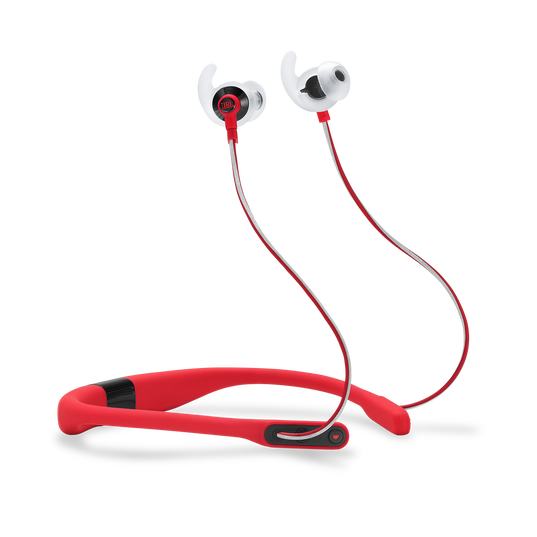 JBL Reflect Fit - Red - Heart Rate Wireless Headphones - Hero