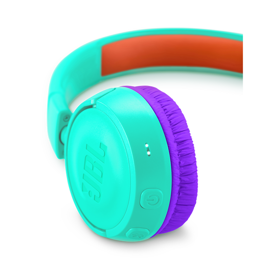 JBL JR300BT - Tropic Teal - Kids Wireless on-ear headphones - Detailshot 2