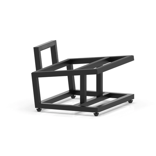 JS-150 - Black - Loudspeaker Stand for Extra Large Classic and Studio Monitor Loudspeakers - Hero