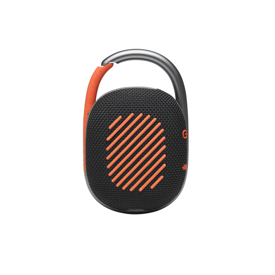 JBL Clip 4 - Black / Orange - Ultra-portable Waterproof Speaker - Back
