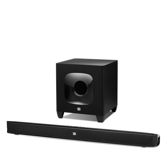 JBL Cinema SB400 - Black - 120-watt, wireless Cinema soundbar and subwoofer - Hero