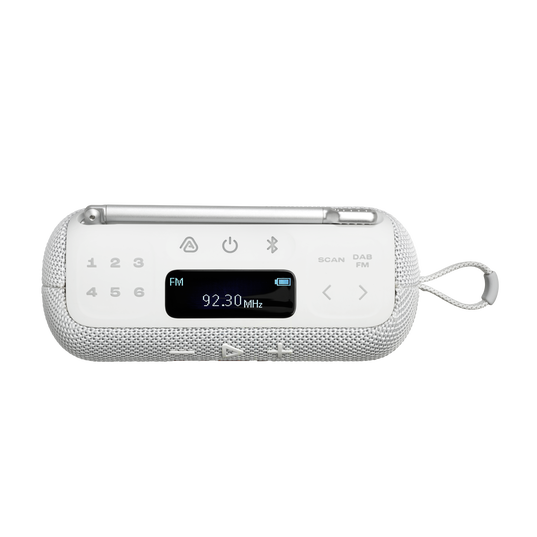 JBL Tuner 3 - White - Portable DAB/DAB+/FM radio with Bluetooth - Top