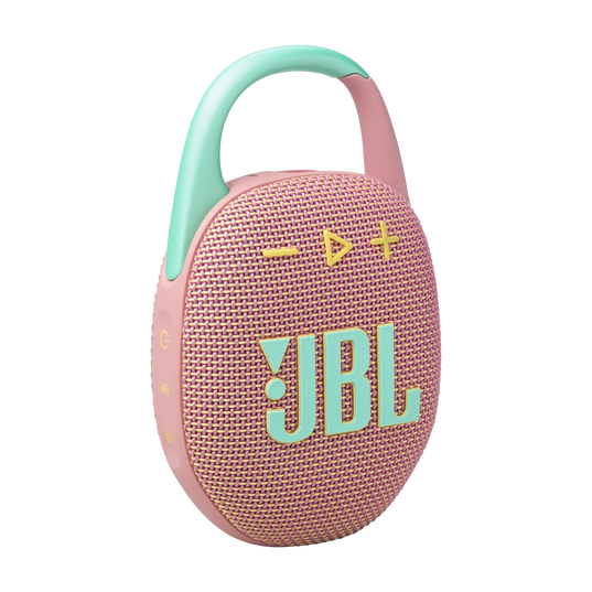 JBL Clip 5 - Pink - Ultra-portable waterproof speaker - Hero