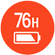 Masa pakai baterai hingga 76J dan pengisian cepat (5 menit = 3J)