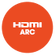 One cable connection with HDMI ARC