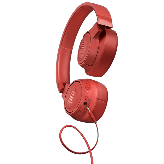 JBL Tune 750BTNC - Coral Orange - Wireless Over-Ear ANC Headphones - Detailshot 7