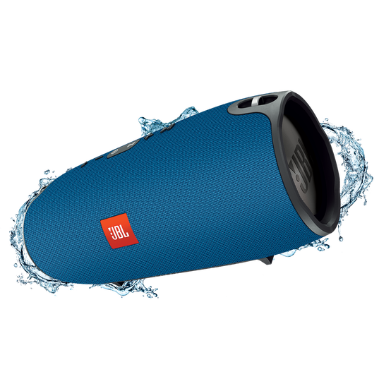 JBL Xtreme - Blue - Splashproof portable speaker with ultra-powerful performance - Hero