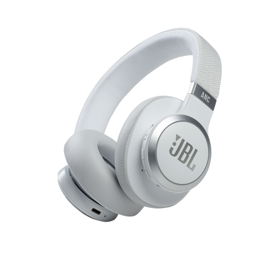 JBL Live 660NC - White - Wireless over-ear NC headphones - Hero