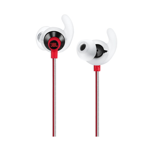 JBL Reflect Fit - Red - Heart Rate Wireless Headphones - Detailshot 1