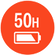 Masa pakai baterai 50 jam
