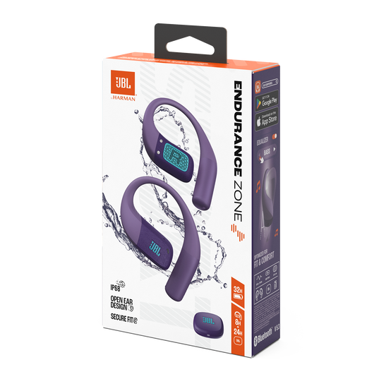 JBL Endurance Zone - Purple - True Wireless open-ear sport headphones - Detailshot 15
