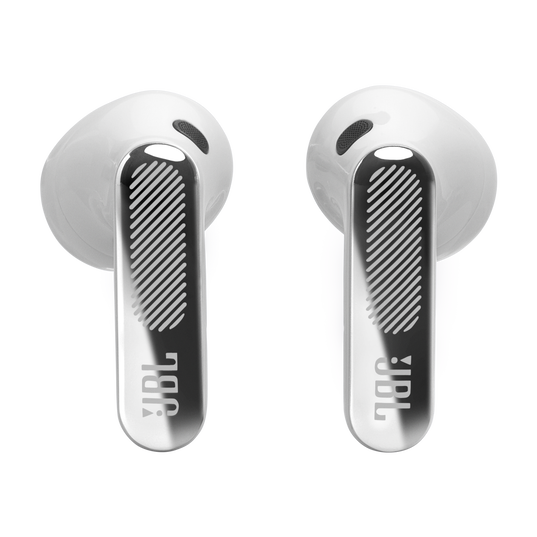 JBL Live Flex 4 - Silver - True wireless Noise Cancelling earbuds - Front